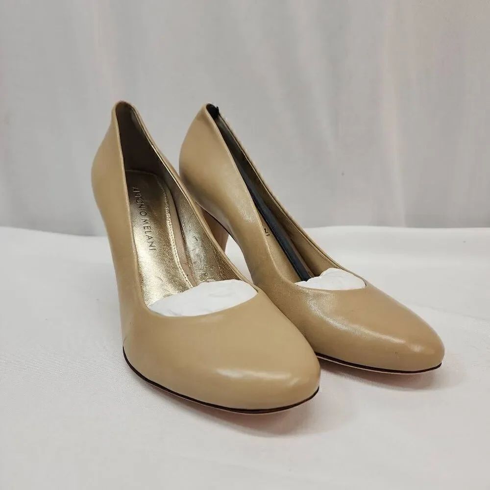 Antonio Melanie Size 8 Women's Alex Pumps Nude Round Toe W